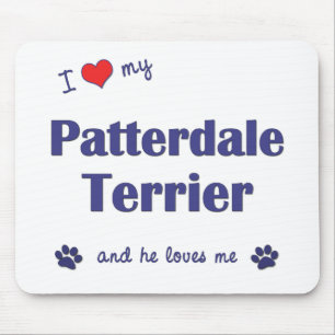 I Love My Patterdale Terrier (Male Dog) Mouse Mat
