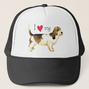 I Love my PBGV Trucker Hat
