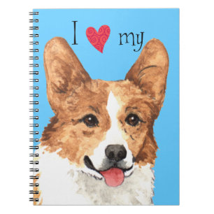I Love my Pembroke Welsh Corgi Notebook