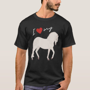 I Love My Percheron Horse For Women and Men T-Shirt