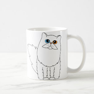 I Love My Persian Cat w/ Odd Eyes Coffee Mug