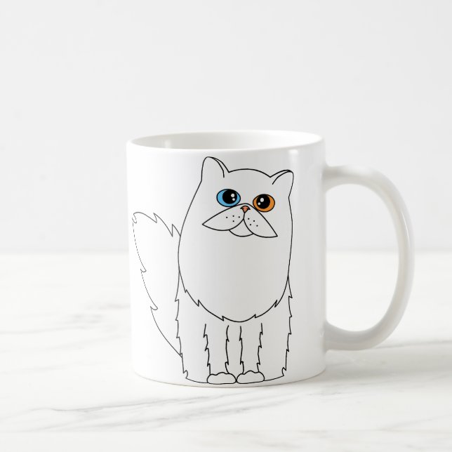 I Love My Persian Cat w/ Odd Eyes Coffee Mug (Right)