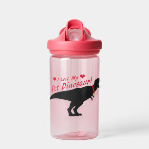 I Love My Pet Dinosaur Water Bottle