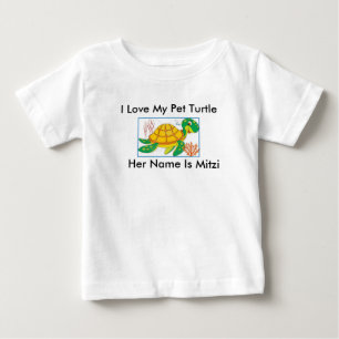 "I LOVE MY PET TURTLE" TODDLER'S T-SHIRT