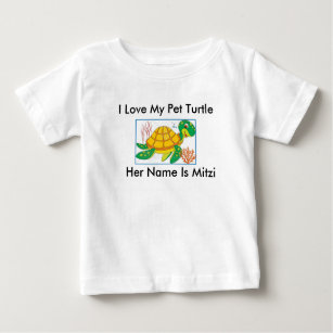 "I LOVE MY PET TURTLE" TODDLER'S T-SHIRT