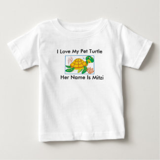 "I LOVE MY PET TURTLE" TODDLER'S T-SHIRT