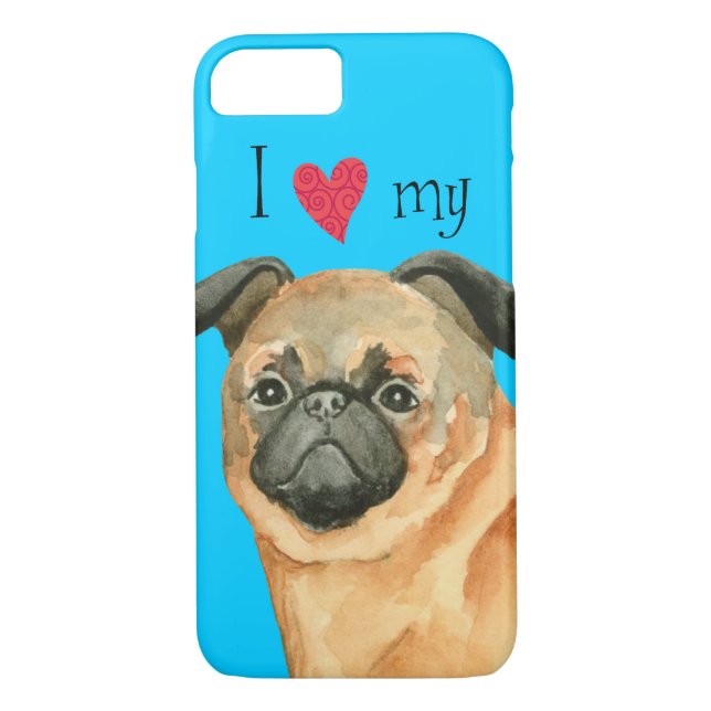 I Love my Petit Brabancon Case-Mate iPhone Case (Back)