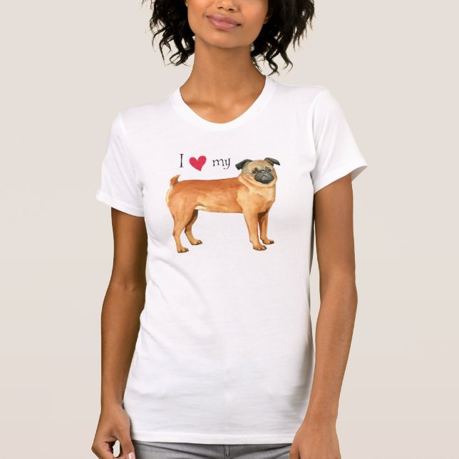 I Love my Petit Brabancon T-Shirt (Front)