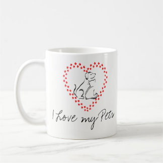 I Love My Pets Coffee Mug