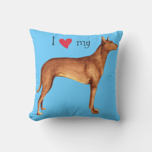 I Love my Pharaoh Hound Cushion