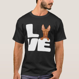 I Love My Pharaoh Hound Dog T-Shirt