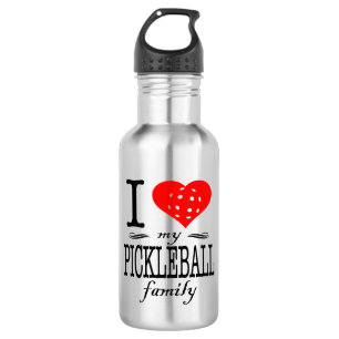I Love My Pickleball Family Saying 532 Ml Water Bottle