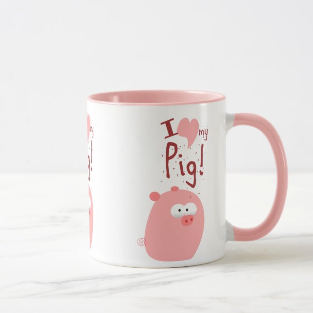 I LOVE MY PIG MUG (Right)
