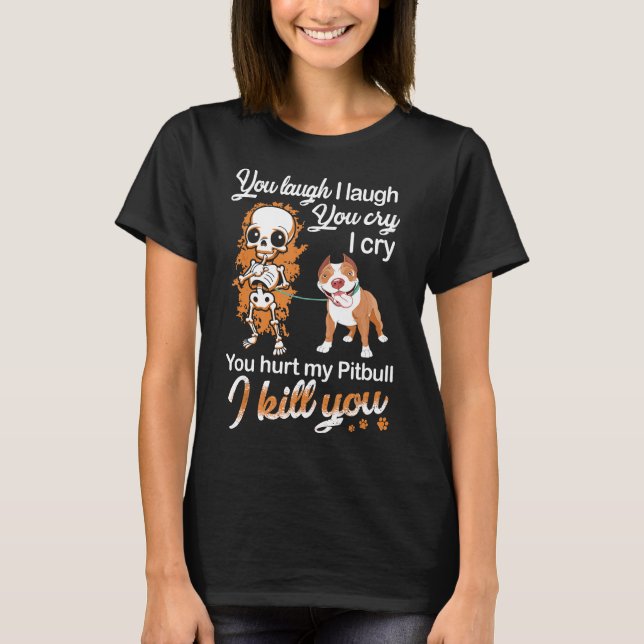 I Love My Pit Bull Dog Birthday Shirt Gift For Dog (Front)