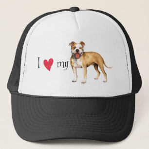 I Love my Pit Bull Terrier Trucker Hat
