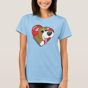 I Love my Pit Bull TShirt (Cartoon)