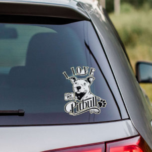 I Love My Pitbull Vinyl
