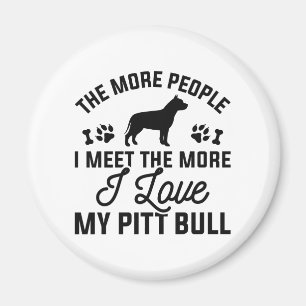 I Love My Pitt Bull Magnet