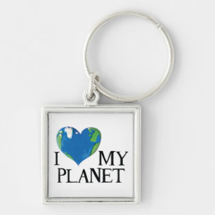 I love my planet keychain