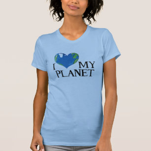 i love my planet ladies t-shirt