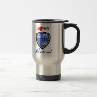 I Love My Police Husband Travel Mug