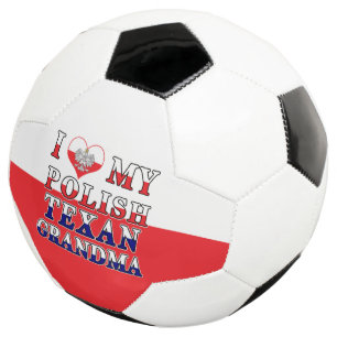 I Love My Polish Texan Grandma Football