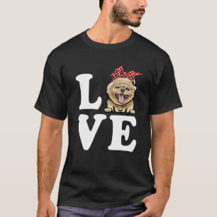 I Love My Pomeranian Bandanna Sunglasses Dog Lover T-Shirt