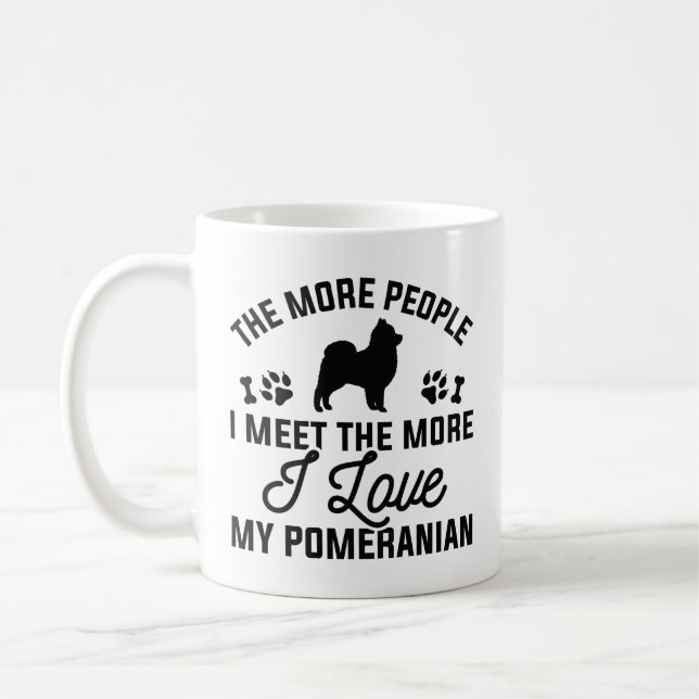 I Love My Pomeranian Coffee Mug (Left)