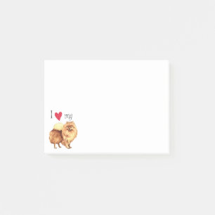I Love my Pomeranian Post-it Notes