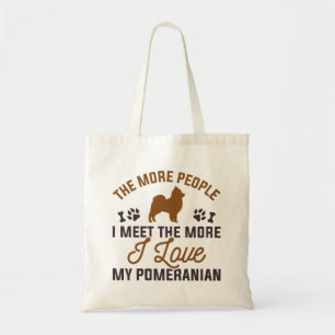 I Love My Pomeranian Tote Bag