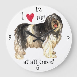 I Love my PON Large Clock
