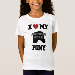 I LOVE MY PONY KIDS T-SHIRT - ADD YOUR OWN PHOTO!