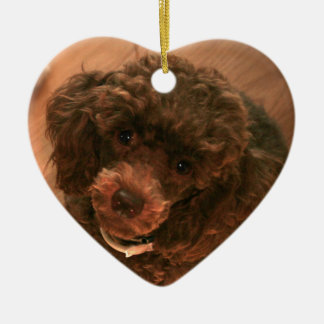 I love my Poodle Ceramic Tree Decoration