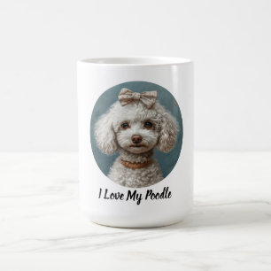 I Love My Poodle Coffee Mug