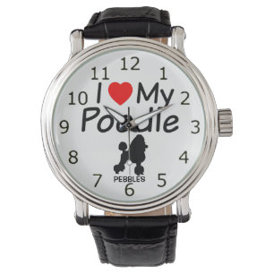 I Love My Poodle Dog Watch