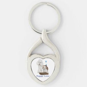I love my Poodle Key Ring