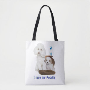 I love my Poodle Tote Bag
