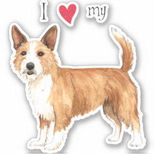 I Love my Portuguese Podengo Pequeno Vinyl Sticker