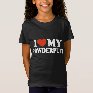 I Love My Powderpuff, Chinese Crested Dog Lover T-Shirt