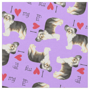 I Love my Powderpuff Fabric