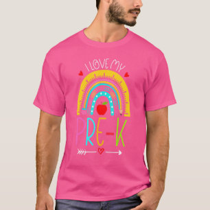 I Love My Preschool Back To School Teacher Student T-Shirt