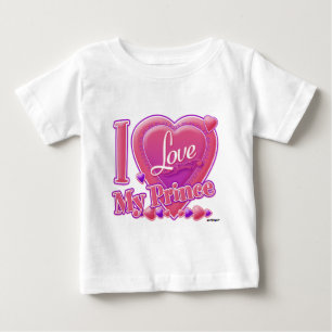 I Love My Prince pink/purple - heart Baby T-Shirt