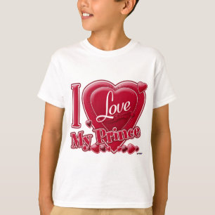 I Love My Prince red - heart T-Shirt