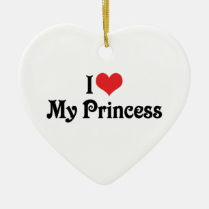 I Love My Princess Ceramic Tree Decoration