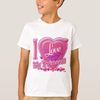 I Love My Princess pink/purple - heart