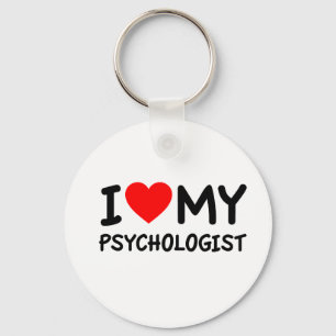 I love my psychologist key ring