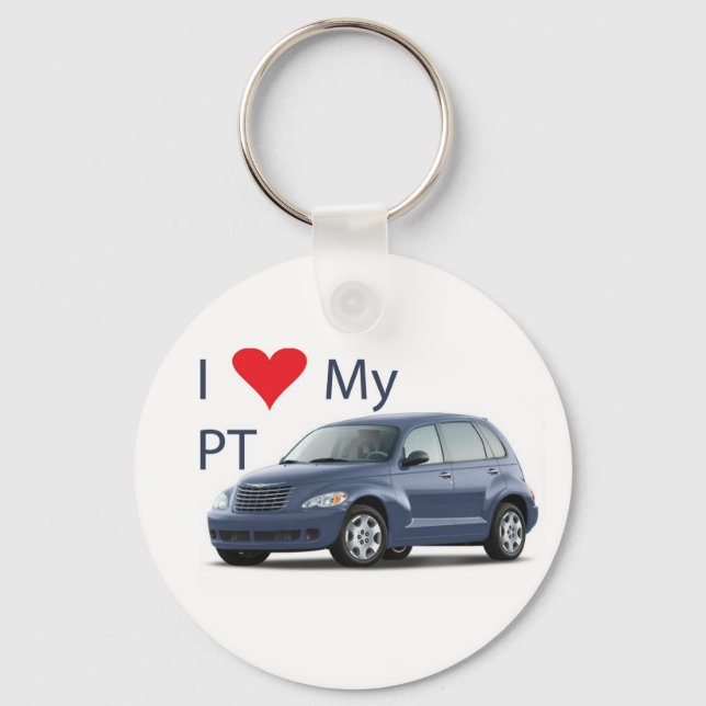 I Love My PT Keychain (Blue) (Front)