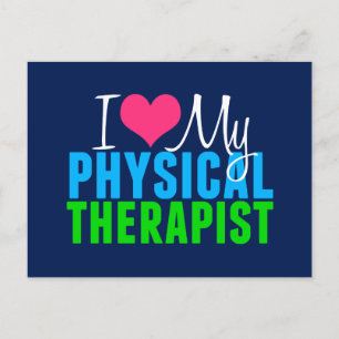 I Love My PT Physical Therapy Postcard