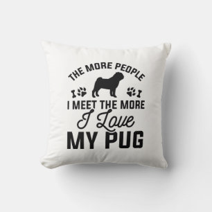 I Love My Pug Cushion