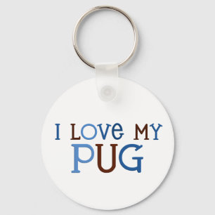 I love my pug keychain